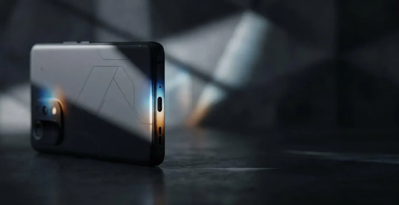 Modern Android smartphone displaying subtle heat patterns and processor activity with soft lighting
